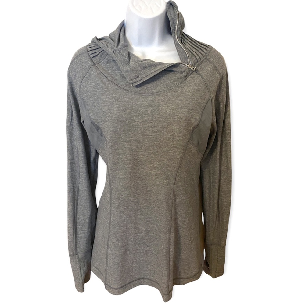 lululemon athletica Gray Long-Sleeve Hooded Pullover